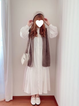 「春服デビュー宣言」｜「アイテム（シャツワンピース）」を使った、きみみchan♡さん（レディース・152cm）の春コーディネート