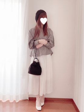 「chocomee（チョコミー）のアイテム（トップス）」を使った、きみみchan♡さん（レディース・152cm）の春コーディネート