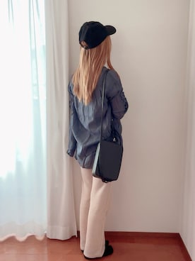 「Honeys（ハニーズ）のアイテム（ショルダーバッグ）」を使った、きみみchan♡さん（レディース・152cm）の春コーディネート