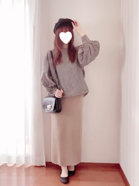 「chocomee（チョコミー）のアイテム（トップス）」を使った、きみみchan♡さん（レディース・152cm）の春コーディネート