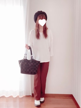 「ジーユーコーデ」｜「アイテム（ハンチング/ベレー帽）」を使った、きみみchan♡さん（レディース・152cm）の夏コーディネート