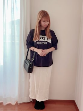「Honeys（ハニーズ）のアイテム（ショルダーバッグ）」を使った、きみみchan♡さん（レディース・152cm）の春コーディネート