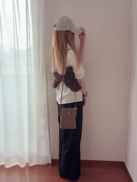 「しまむら（シマムラ）のアイテム（ショルダーバッグ、その他）」を使った、きみみchan♡さん（レディース・152cm）の秋コーディネート