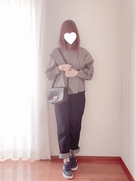 「chocomee（チョコミー）のアイテム（トップス）」を使った、きみみchan♡さん（レディース・152cm）の春コーディネート