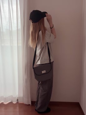 「3coins（3coins）のキャップ（キャップ、ブラック系）」を使った、きみみchan♡さん（レディース・152cm）の秋コーディネート