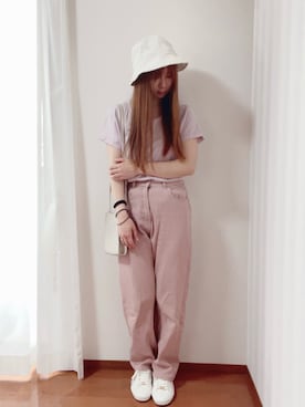「GRL（グレイル）のアイテム（ハット）」を使った、きみみchan♡さん（レディース・152cm）の秋コーディネート