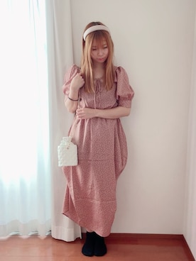 「カチューシャコーデ」｜きみみchan♡さん（レディース・152cm）の春コーディネート