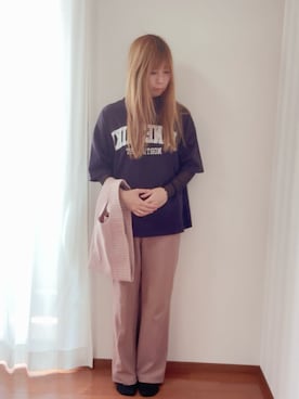 「アイテム（Tシャツ/カットソー、その他）」を使った、きみみchan♡さん（レディース・152cm）の夏コーディネート