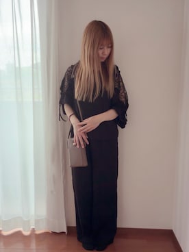 「しまむら（シマムラ）のアイテム（ショルダーバッグ、その他）」を使った、きみみchan♡さん（レディース・152cm）の秋コーディネート