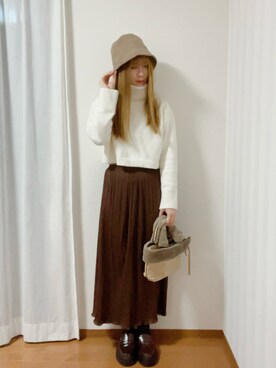 「いいねsaveありがとうございます！」｜きみみchan♡さん（レディース・152cm）の冬コーディネート
