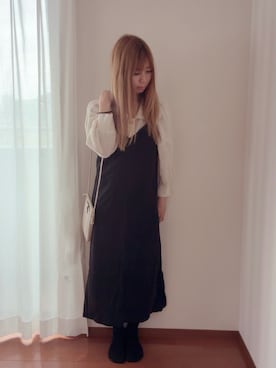 「しまむら（シマムラ）のアイテム（ショルダーバッグ、その他）」を使った、きみみchan♡さん（レディース・152cm）の秋コーディネート