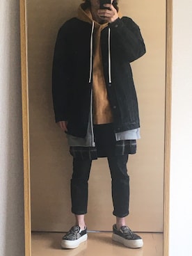 「B'2nd（ビーセカンド）のアイテム（ジャケット/アウター）」を使った、yskEさん（メンズ・172cm）の冬コーディネート
