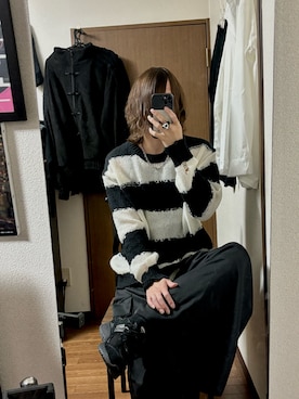 「brand ?（ブランド ?）のアイテム」を使った、ばけものさん（メンズ・168cm）の冬コーディネート