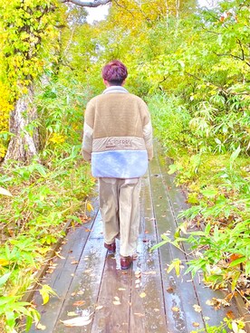 「BEAMS（ビームス）のアイテム（その他アウター）」を使った、刈り上げクンさん（メンズ・171cm）の秋コーディネート