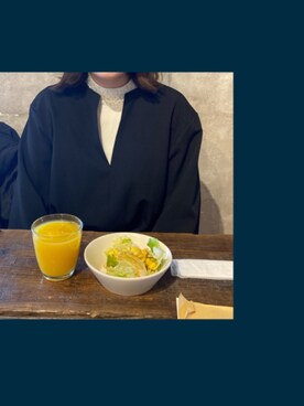 「ZARA（ザラ）のアイテム（トップス、ブラック系）」を使った、みー☺︎さん（レディース・163cm）の秋コーディネート