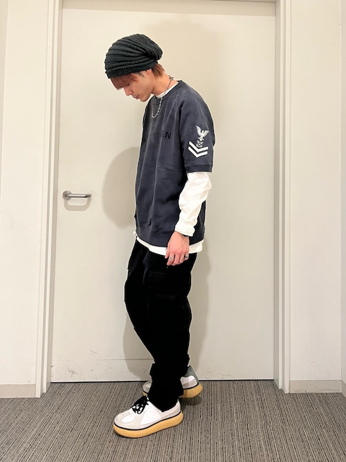 NAVAL SHORTSLEEVE SWEAT SHIRT / ネイバル 半袖スウェットシャツ / AVIREX / アヴィレックス
