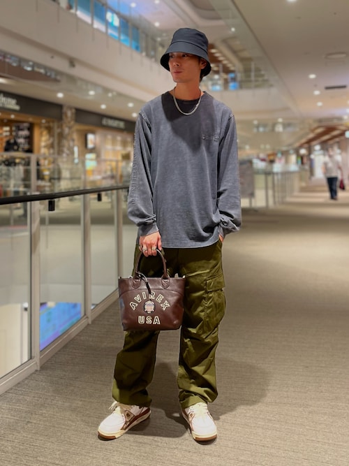 《CROSSOVER》FADED WASH LONGSLEEVE T-SHIRT / フェイデッド ウォッシュ 長袖Tシャツ / AVIREX / アヴィレックス