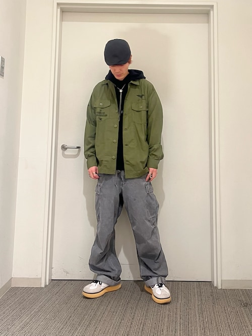 USN TYPEWRIGHTER FATIGUE LONG SLEEVE SHIRT / USN タイプライター ファティーグ 長袖 シャツ / AVIREX /アヴィレックス