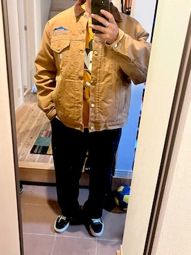 「Carhartt（カーハート）のアイテム（その他アウター）」を使った、ノッティーさん（メンズ・178cm）の秋コーディネート