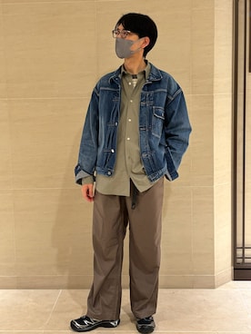 「ORCIVAL（オーシバル）のアイテム」を使った、モジャ男さん（メンズ・172cm）の春コーディネート