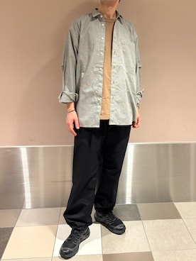 「DANTON（ダントン）のアイテム」を使った、モジャ男さん（メンズ・172cm）の秋コーディネート