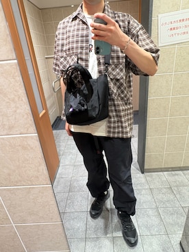「アイテム（Tシャツ/カットソー）」を使った、モジャ男さん（メンズ・172cm・30代）の夏コーディネート