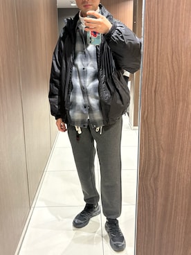 「アイテム（ブルゾン）」を使った、モジャ男さん（メンズ・172cm・30代）の冬コーディネート