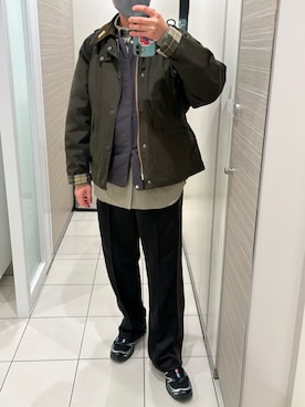 「AURALEE（オーラリー）のアイテム」を使った、モジャ男さん（メンズ・172cm）の春コーディネート