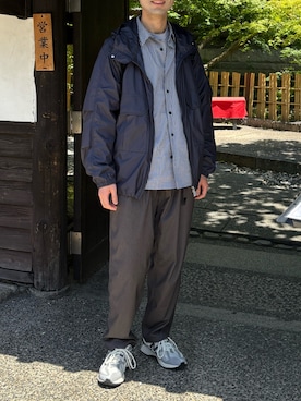 「DANTON（ダントン）のアイテム」を使った、モジャ男さん（メンズ・172cm）の春コーディネート
