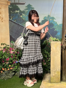 「jouetie（ジュエティ）のアイテム（財布/小物）」を使った、みおさん（レディース・156cm）の夏コーディネート