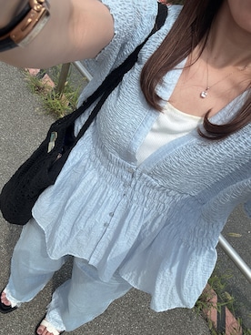「agnes b.（アニエスベー）のアイテム」を使った、抹茶さん（レディース・152cm）の夏コーディネート