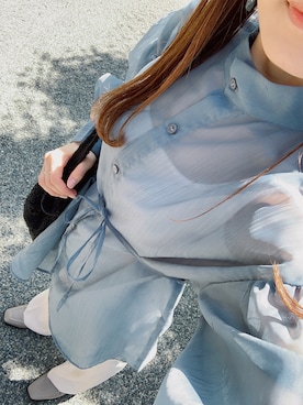 「アイテム（トートバッグ）」を使った、抹茶さん（レディース・152cm）の春コーディネート