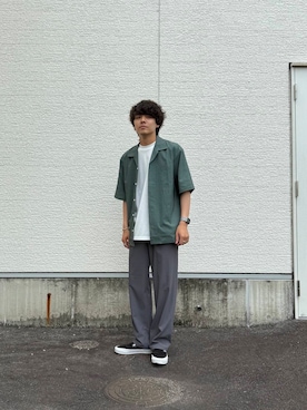 「キャンプ」｜鷹見侑輝さん（メンズ・175cm）の夏コーディネート