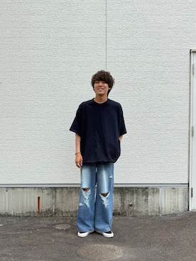 「vans」｜鷹見侑輝さん（メンズ・175cm）の夏コーディネート