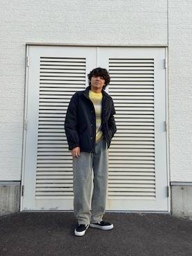 「アイテム（モッズコート）」を使った、鷹見侑輝さん（メンズ・175cm）の冬コーディネート