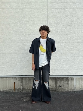 「Paraboot」｜鷹見侑輝さん（メンズ・175cm）の夏コーディネート