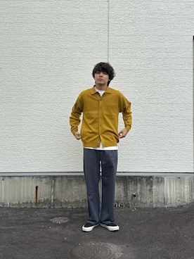 「季節の変わり目羽織コーデ」｜鷹見侑輝さん（メンズ・175cm）の秋コーディネート