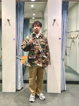 「NEWBALANCE」｜「アイテム（アクセサリー）」を使った、shibuya shunsukeさん（メンズ・172cm）の冬コーディネート