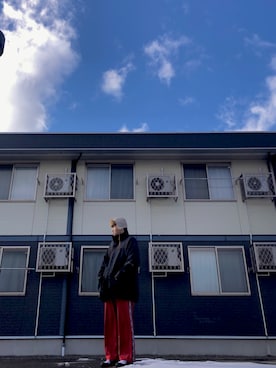 「vans」｜「アイテム（マウンテンパーカー）」を使った、ともさん（メンズ・170cm）の冬コーディネート