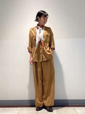 「キャメル」｜heliopoleofficialさん（レディース・167cm）の秋コーディネート