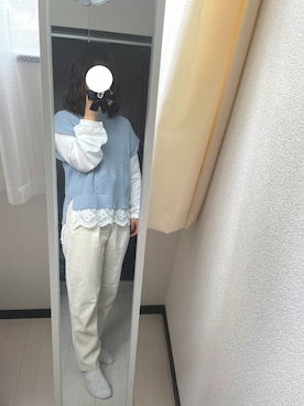 「axes femme（アクシーズファム）のアイテム（ニット/セーター）」を使った、misakiさん（レディース・153cm）の春コーディネート