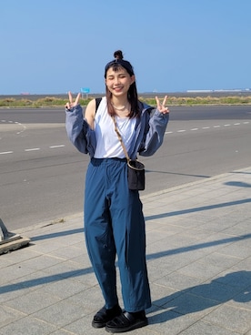 「plain-me（プレインミー）のアイテム（ジャケット/アウター）」を使った、Doreenさん（レディース・164cm）の秋コーディネート