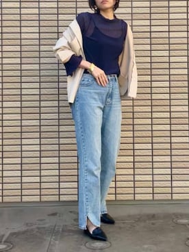 「ms+ ideal（エムズプラスアイディール）のアイテム」を使った、Reicko🦎さん（レディース・169cm）の春コーディネート