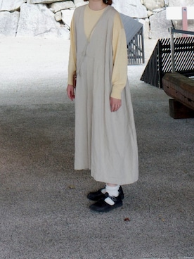 「かぐれ」｜「アイテム（ワンピース/ドレス）」を使った、み るさん（レディース・170cm）の秋コーディネート