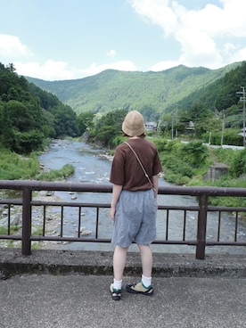 「KEEN（キーン）のアイテム」を使った、み るさん（レディース・170cm）の夏コーディネート