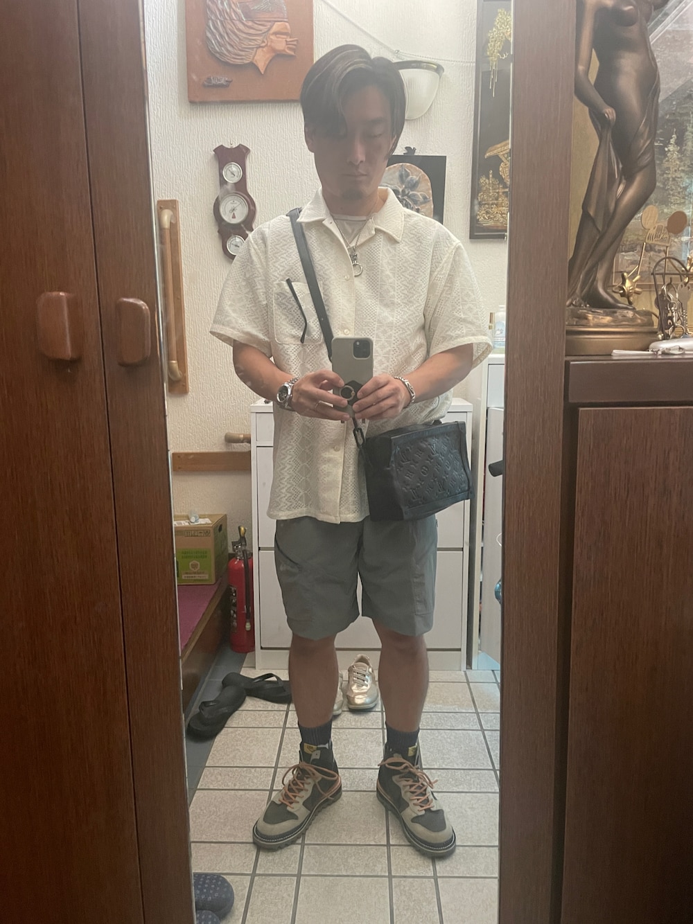 「ARC'TERYXのARC’TERYX / Palisade Short Pants（その他パンツ、ブラック系）」を使った、kitakazeoさん（メンズ・170cm）の夏コーディネートの1枚目の写真