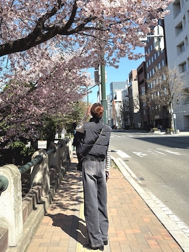 「RETRO GIRL（レトロガール）のアイテム（トップス）」を使った、ゆこ🌷さん（レディース・169cm）の春コーディネート