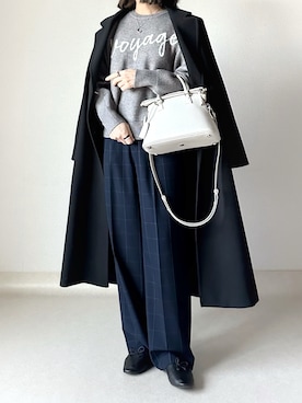 「着回しコーデ」｜akoさん（レディース・155cm）の冬コーディネート