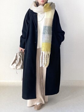 「ZOZOでしか買えない」｜「アイテム（チェスターコート）」を使った、akoさん（レディース・155cm）の秋コーディネート