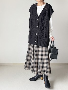 akoさん（レディース・155cm）の秋コーディネート